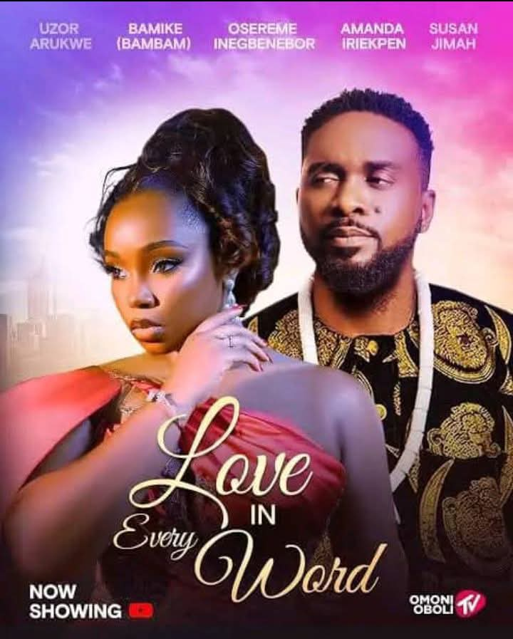 Love in movie poster for every word