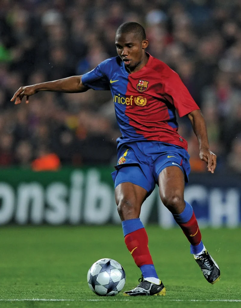 FC Barcelona match ball Samuel Etoo Champions March 11 2009