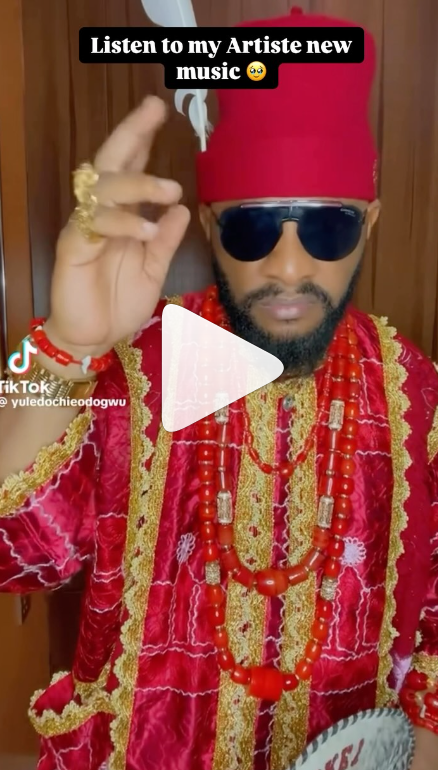 Yul Edochie dancing to the new song by his new artist.