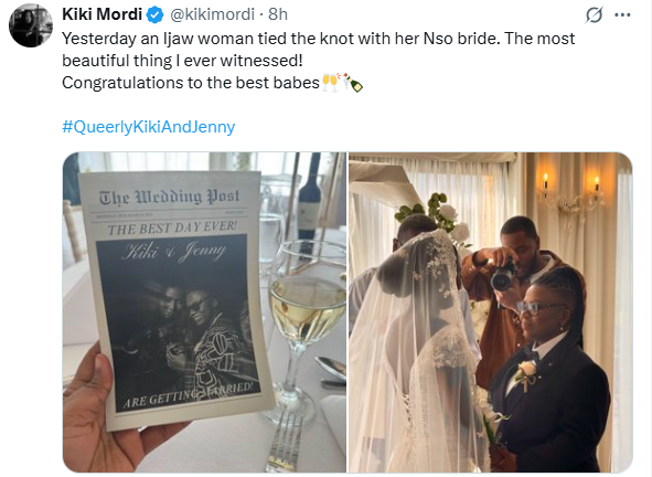 Foreign LGBTQ Activist Marries Ijaw Girlfriend [PHOTOS]