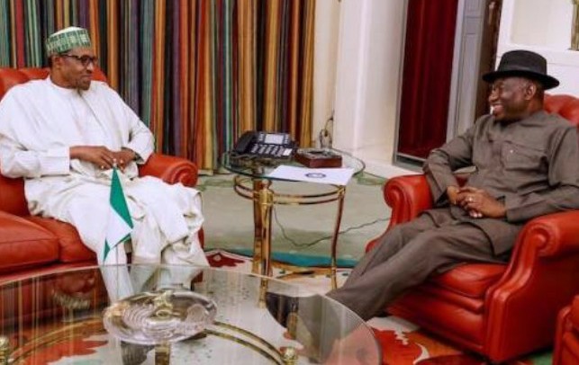 Breaking: Buhari in Closed Door Meeting With Ex-President, Goodluck Jonathan | Daily Report Nigeria