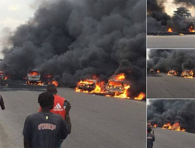 Fuel Tanker Explodes Along Oshodi-Apapa Expressway | Daily Report Nigeria