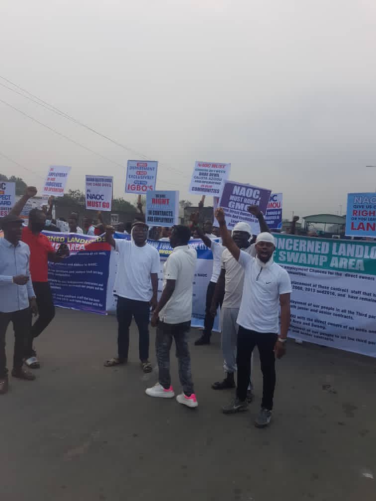 Breaking: Ijaw Youths, Host Communities Barricade Agip Office in Port Harcourt | Daily Report Nigeria