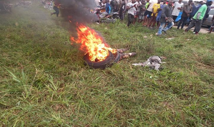 Mob Set Ablaze Burglar in Delta | Daily Report Nigeria