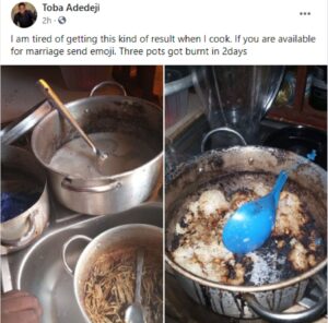 Nigerian Journalist in search for a wife after burning three pots of food in two days | Daily Report Nigeria