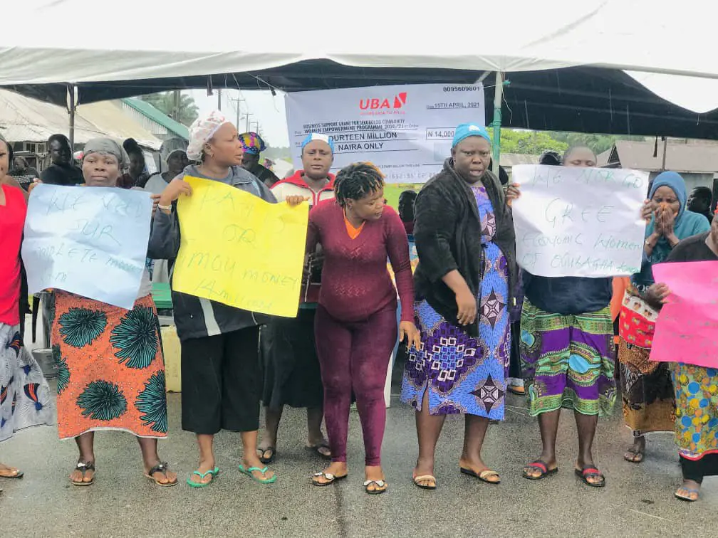 'They Gave us Fake Alerts,' Women Protest Against 'Dubious' Empowerment Scheme by SPDC | Daily Report Nigeria