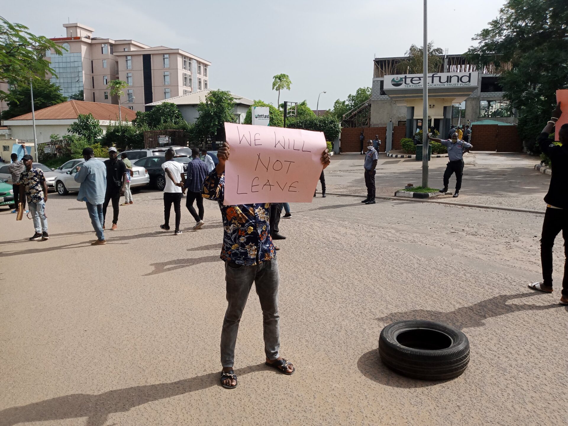 Breaking: Niger Delta Students Protest at TETFUND Gate Abuja | Daily Report Nigeria