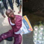 Man caught stealing fruit juice in Bayelsa state, raises mixed reactions | Daily Report Nigeria