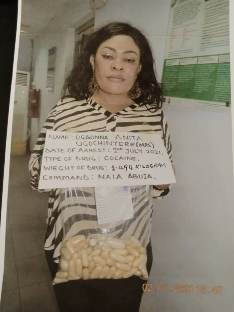 Brazil-based mother of three arrested by NDLEA after caught with cocaine in her private part | Daily Report Nigeria