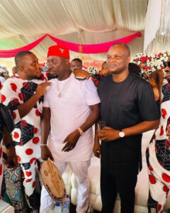 Obi Cubana: Aba Kyari poses with Cubana Chief priest at His Mother's Burial | Daily Report Nigeria