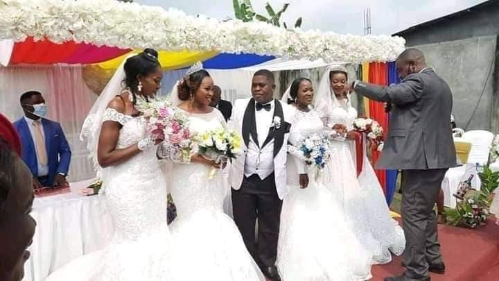 Man Marries Four Women at The Same Time [Photos] | Daily Report Nigeria