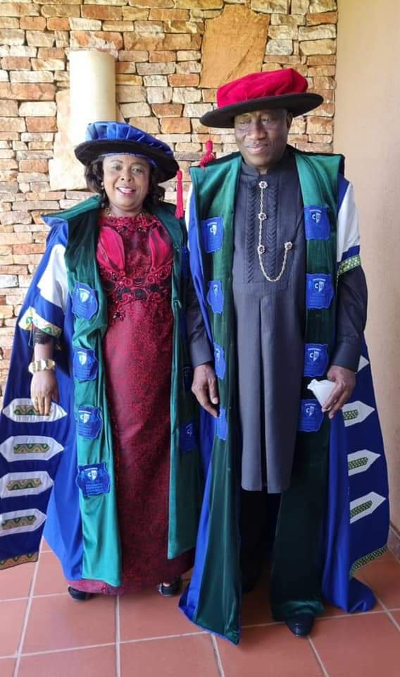 Photos: Jonathan Resumes Office as Chancellor of Cavendish University | Daily Report Nigeria