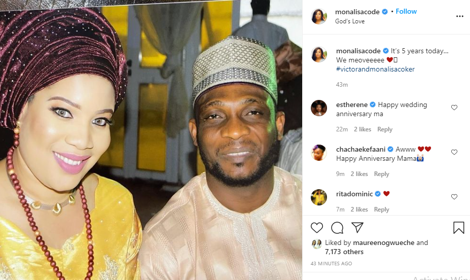 Monalisa Chinda Celebrates 5th Wedding Anniversary | Daily Report Nigeria