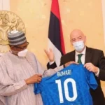 FIFA President Visits Buhari, Presents Him Jersey No. 10 | Daily Report Nigeria