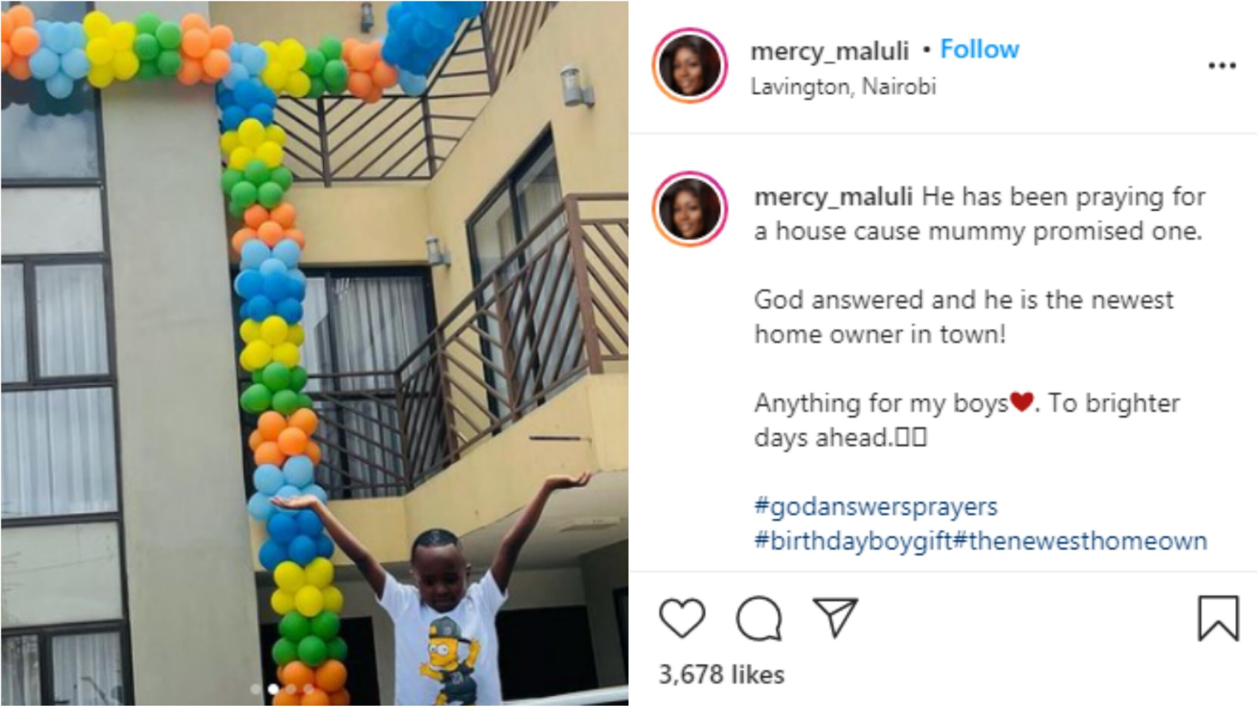 Woman Gifts Son a Mansion on 6th birthday | Daily Report Nigeria