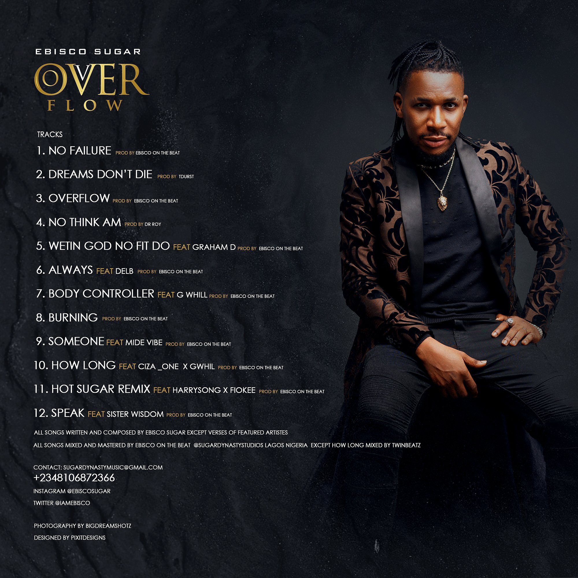 Ebisco Sugar Releases Overflow Album, Features Harrysong, Graham D | Daily Report Nigeria