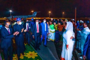 Photos: Buhari Arrives Ethiopia For Abiy Ahmed’s Inauguration | Daily Report Nigeria