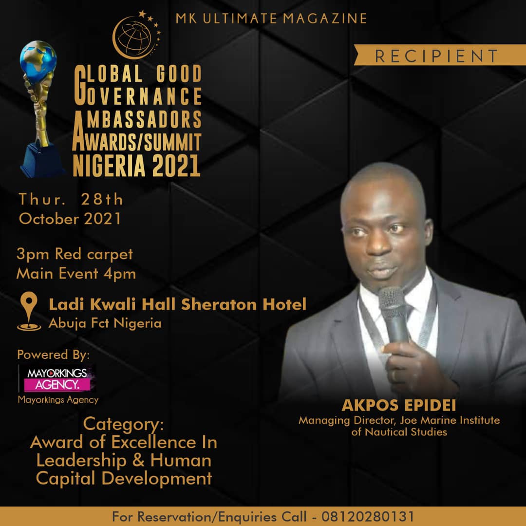 Joe Marine MD, Epidei Wins Award of Excellence in Leadership and Human Capital Development | Daily Report Nigeria