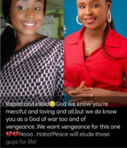 Mass Communication Graduate Raped and Killed in Benue