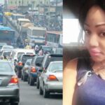 Lady Regrets As Agbero Kiss Her After Leaning Out of Her Car Window to 'Collect Cool Breeze'