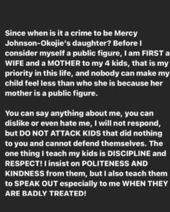 Actress Mercy Johnson Issues Warning to Teacher Who Constantly Bully Her 8-Year-Old Daughter | Daily Report Nigeria