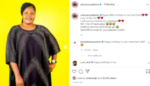 "I Will Love You Forever" - Actor Odunlade Adekola Says, Celebrate His Wife as She Turns 40 | Daily Report Nigeria