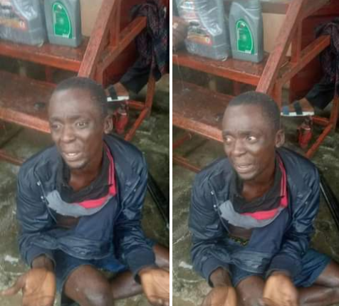 Man Nabs Suspected Thief Who Specializes in Stealing Motor Oil From His Shop In Bayelsa | Daily Report Nigeria