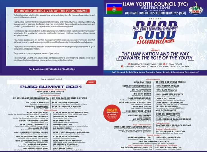 IYC, YCRI to Hold Maiden Mega Ijaw Summit in Delta | Daily Report Nigeria