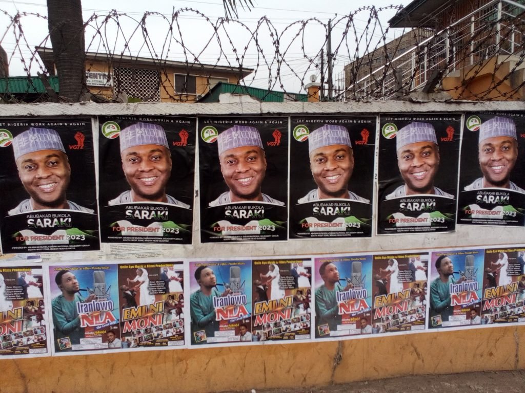 2023 Presidency: Campaign Posters of Bukola Saraki Flood Ibadan | Daily Report Nigeria