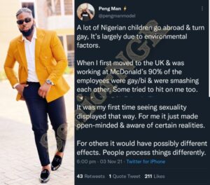 "Lots of Nigerian Children Go Abroad and Turn Gay" - Nigerian Man Says, Shares Experience | Daily Report Nigeria