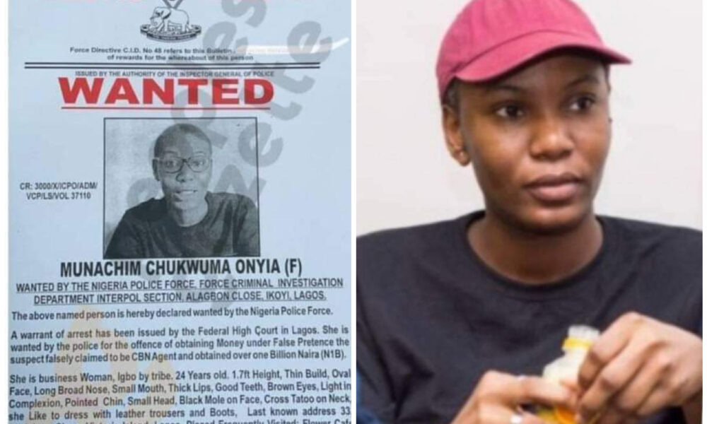 24-Year-Old Woman Decleared wanted Over #5.2 Billion Scam