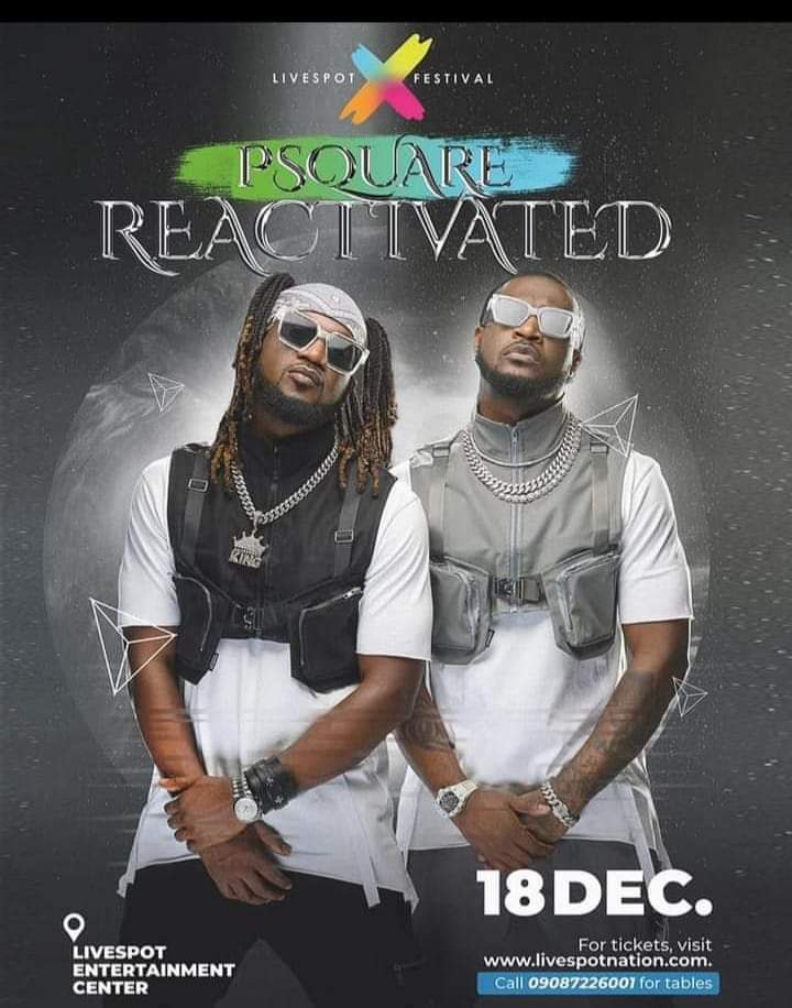 ‘We are back’, P-Square Announces Date For First Concert in Five Years | Daily Report Nigeria