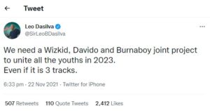 2023: "Wizkid, Davido and Burna Boy Need to Work Together to Unite The Youths" - BBNaija's Leo | Daily Report Nigeria