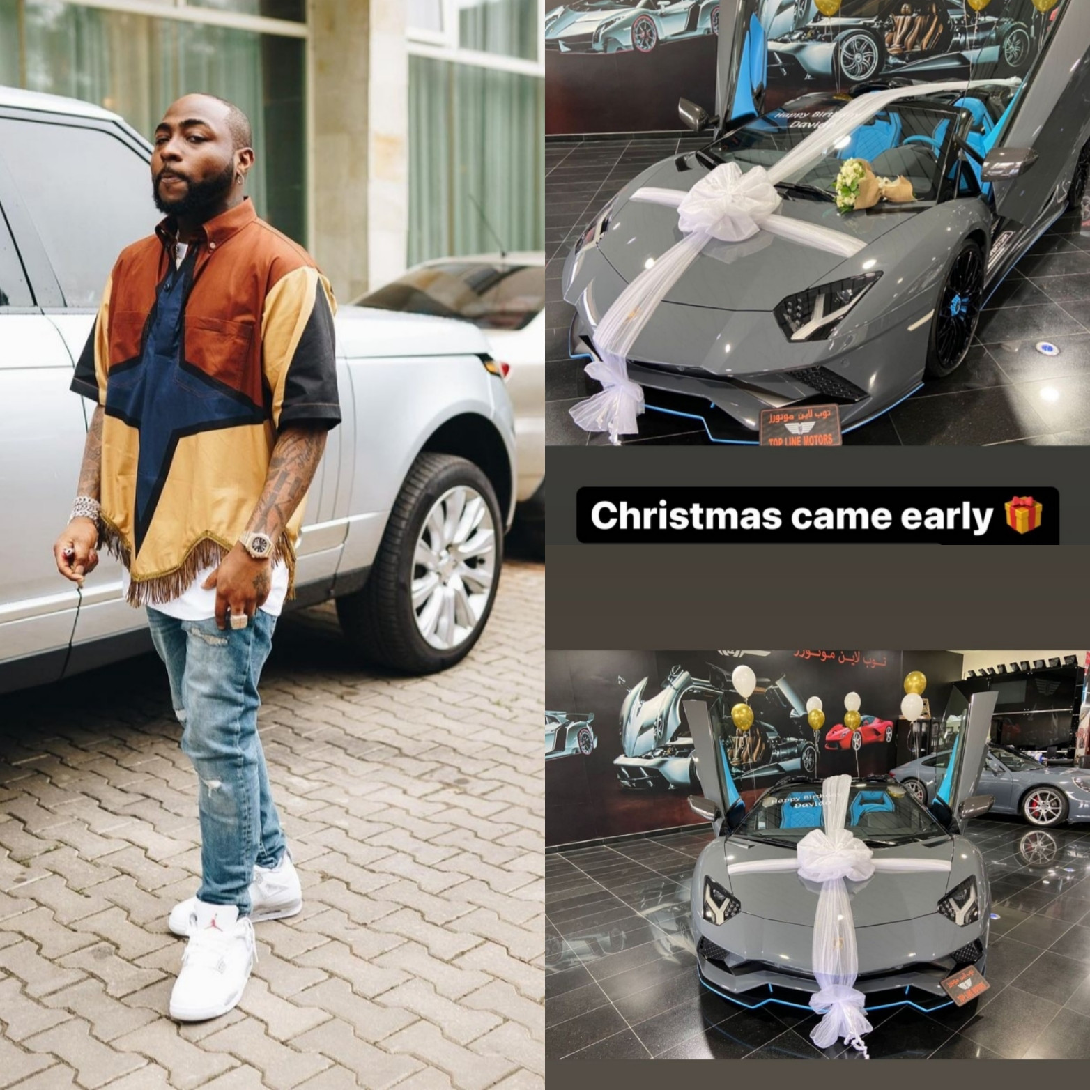 Davido Acquires New Lamborghini as Christmas Gift, Weeks After Buying a Rolls Royce as Birthday Gift | Daily Report Nigeria