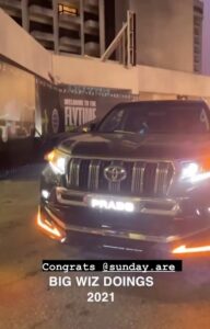 Wizkid Gifts Manager, Sunday Are Brand New Toyota Prado | Daily Report Nigeria