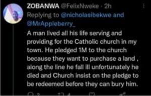 Church Refuses to Bury Man Who Pledged N1 Million Before Death | Daily Report Nigeria