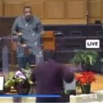 Pastor Separates Fight as Two Men Exchange Blows During Service [VIDEO] | Daily Report Nigeria