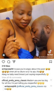 Anita Joseph's Husband, Michael Kisses Her Breast, Buries His Face in Her Cleavage [Video] | Daily Report Nigeria