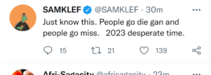 "People Go Die and People Go Miss" - Music Producer, Samklef Speaks on 2023 Election | Daily Report Nigeria