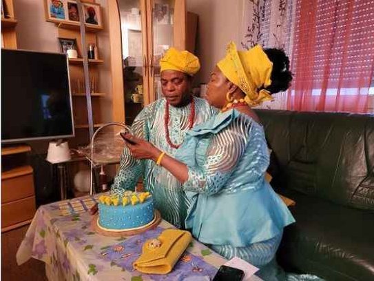 Photos: Nigerian Woman Weds at 61 in Germany | Daily Report Nigeria