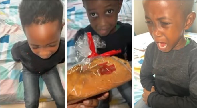 Boy Breaks Down in Tears, Rejects His Mum's Gift And Asks For a Baby Sister Instead [VIDEO] | Daily Report Nigeria