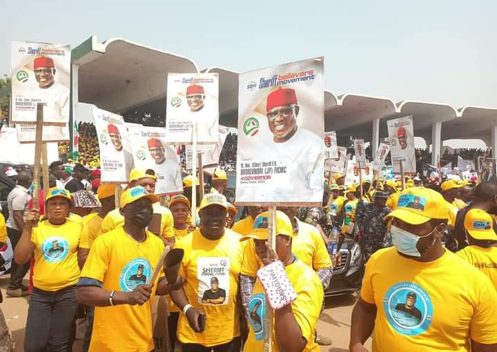 Delta 2023: Sheriff Oborevwori's Supporters Steal The Show at PDP Mega Rally | Daily Report Nigeria