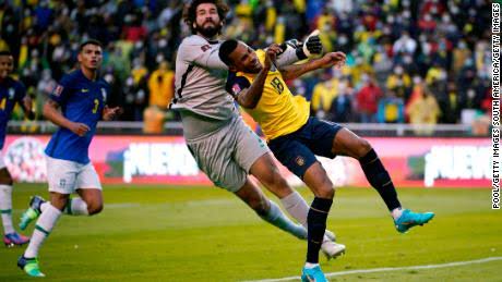 2022 WCQ: Drama at Quito as Alisson's Double Reds Change to Yellow After VAR's Review | Daily Report Nigeria