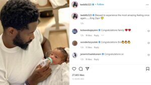 Tiwa Savage's Ex-husband Teebillz Welcomes Another Baby | Daily Report Nigeria