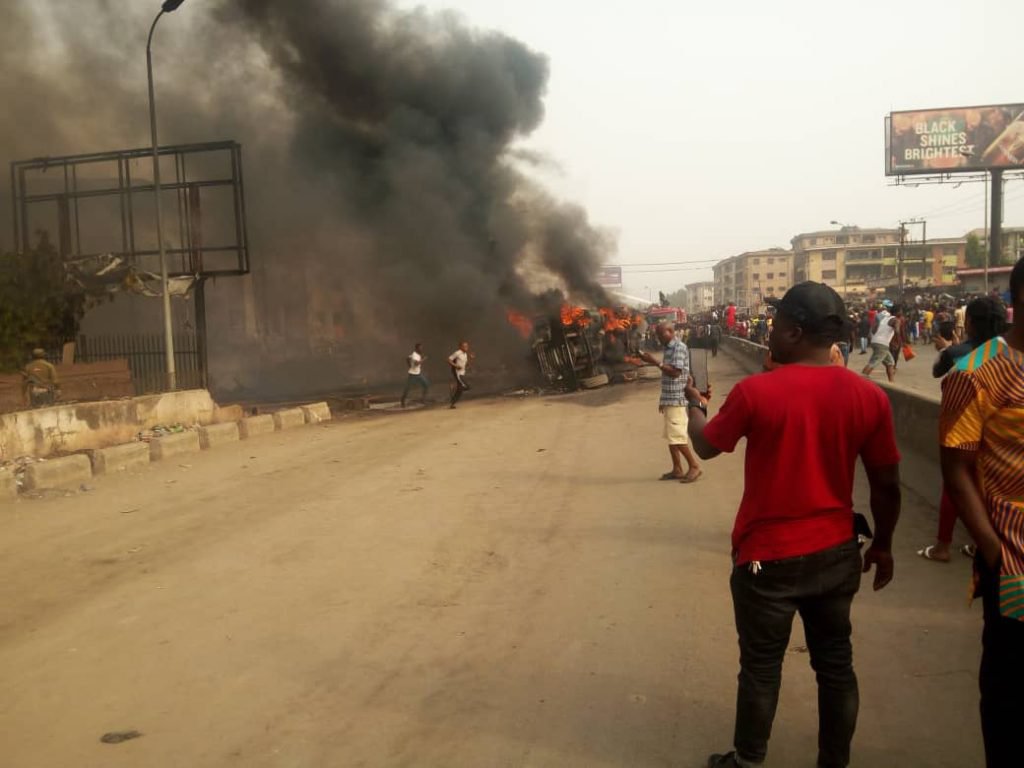 Fuel Tanker Explodes in Anambra