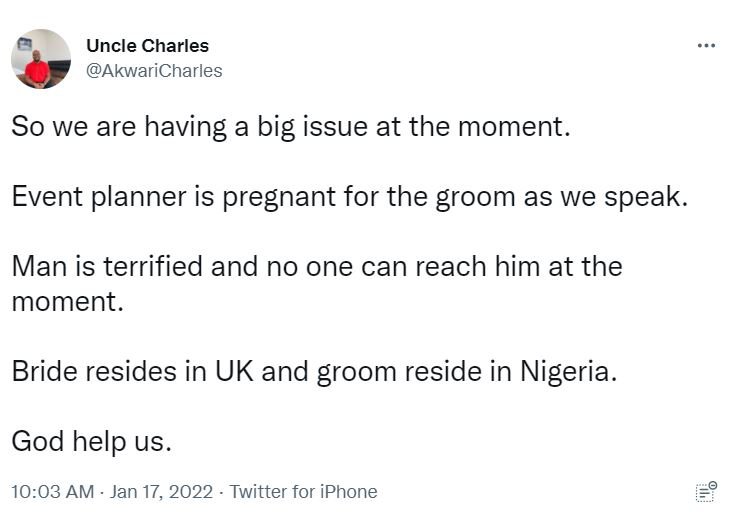 Groom-To-Be Impregnates Wedding Planner | Daily Report Nigeria