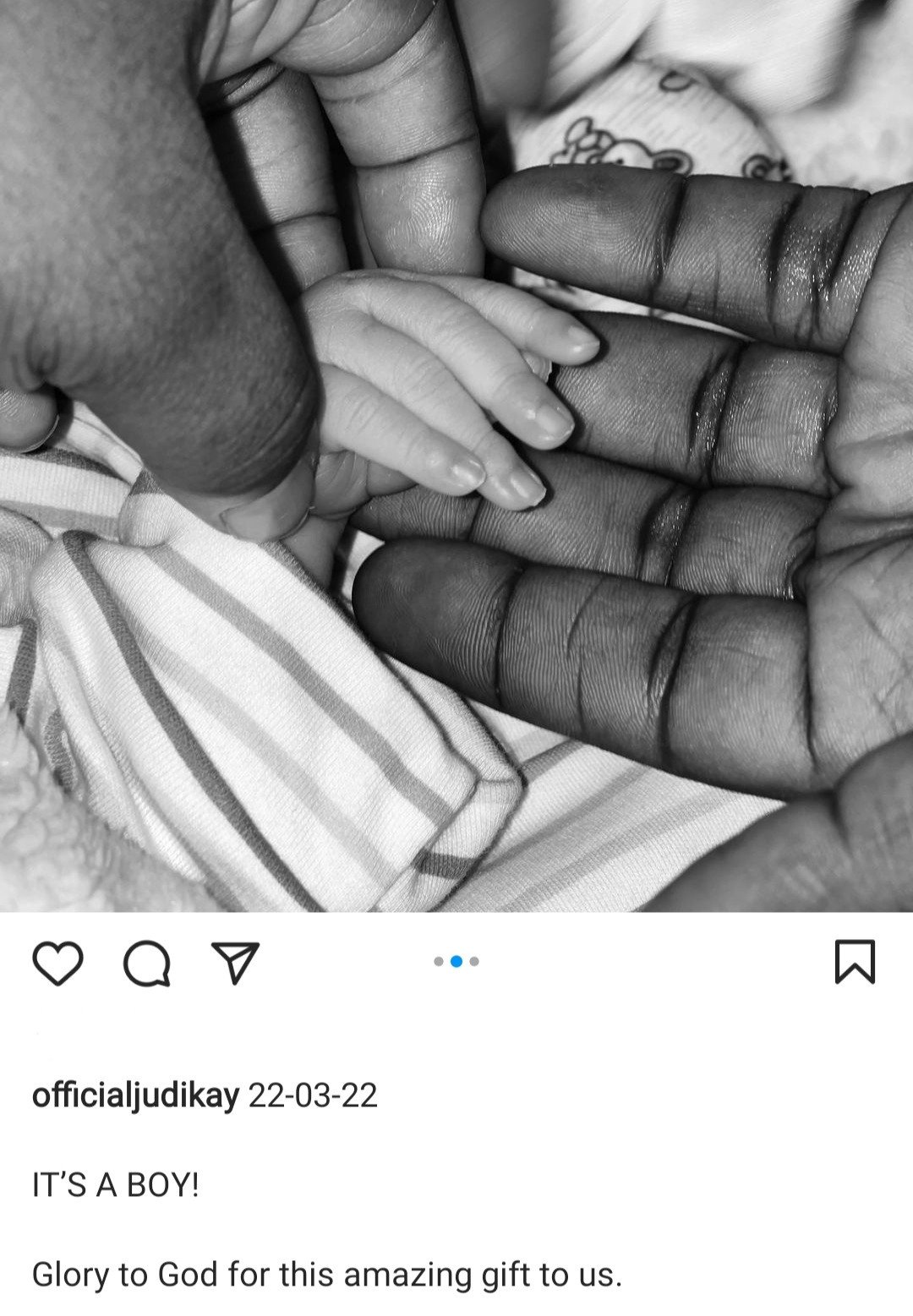 Singer Judikay, Husband Welcome First Child | Daily Report Nigeria