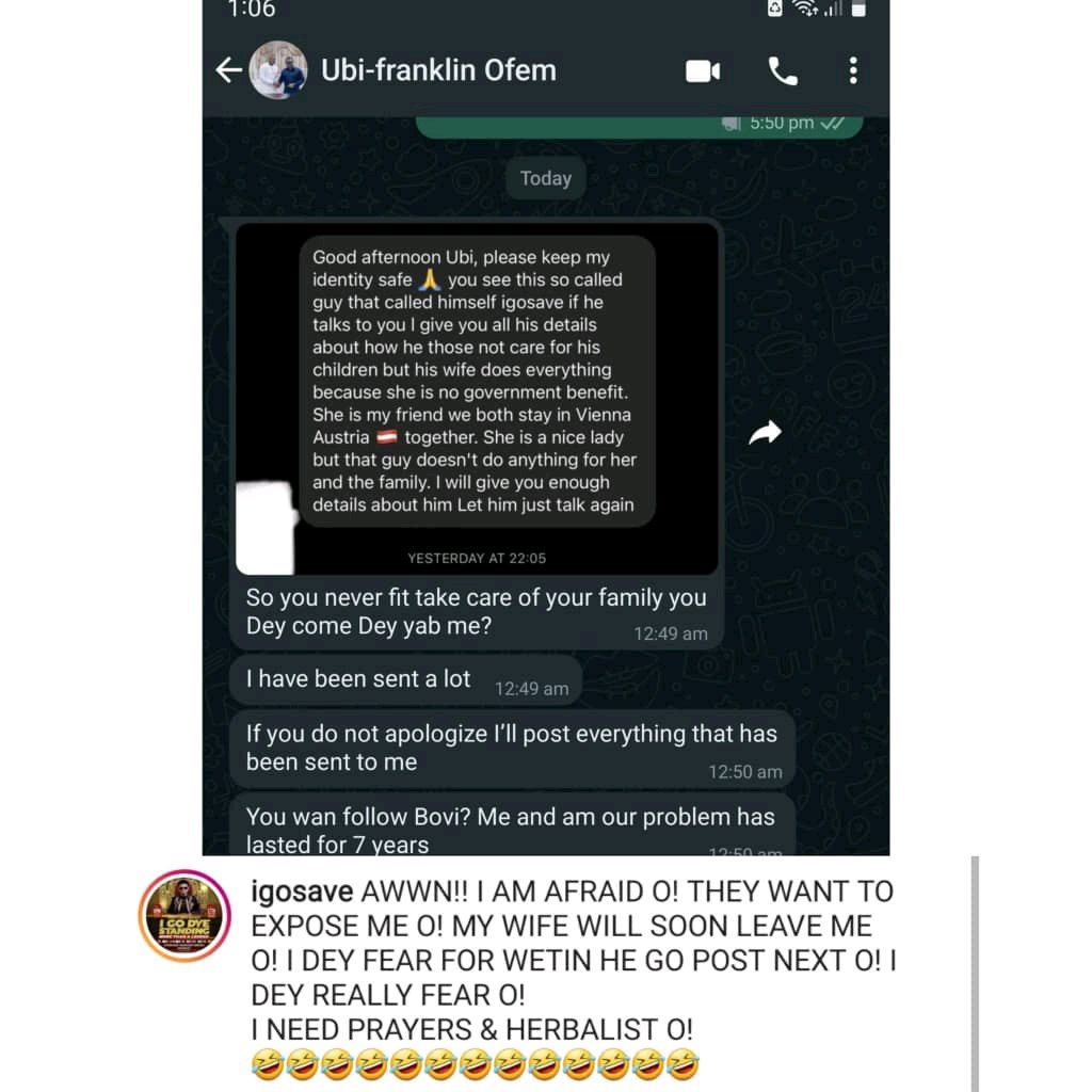 Comedian I Go Save Reacts after Ubi Franklin Threatened to Expose Him | Daily Report Nigeria