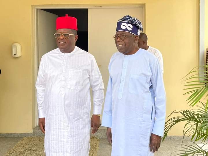 2023: Bola Tinubu Meets Dave Umahi in Abuja [PHOTOS] | Daily Report Nigeria