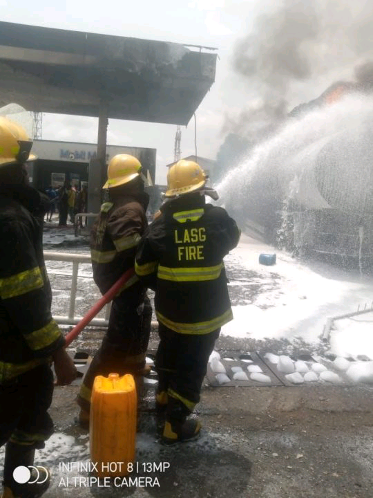 BREAKING: Tanker on Fire at Petrol Station in Lagos | Daily Report Nigeria